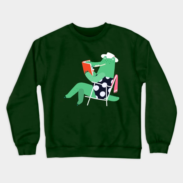 Stylish Crocodile Crewneck Sweatshirt by MrFox-NYC